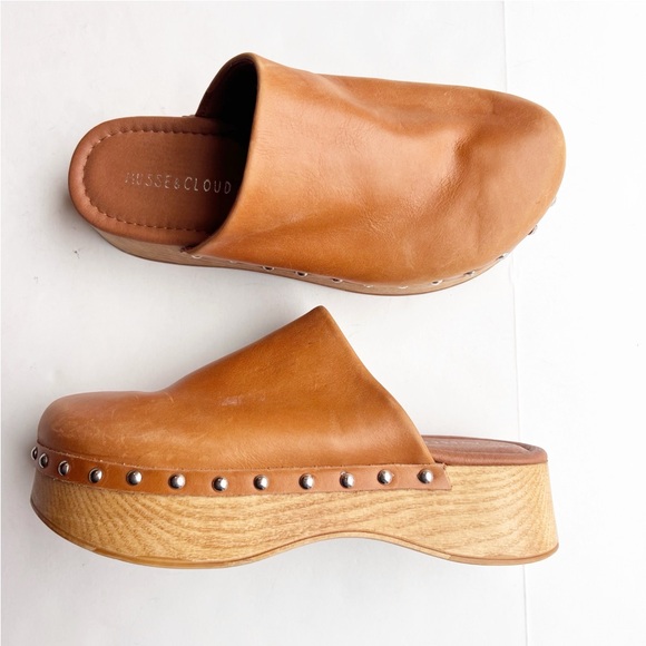 Musse & Cloud Shoes - Musse & Cloud Clog Shoes Slip On Mules Studded Platform